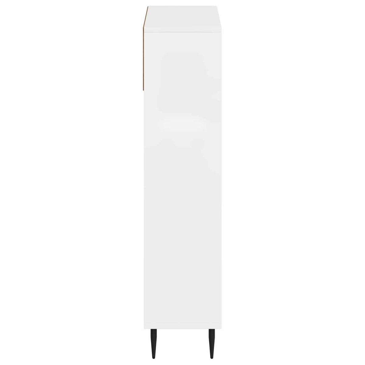Sko skab ZWOLLE 78 x 24 x 103 cm Konstrueret træ Hvid højglans