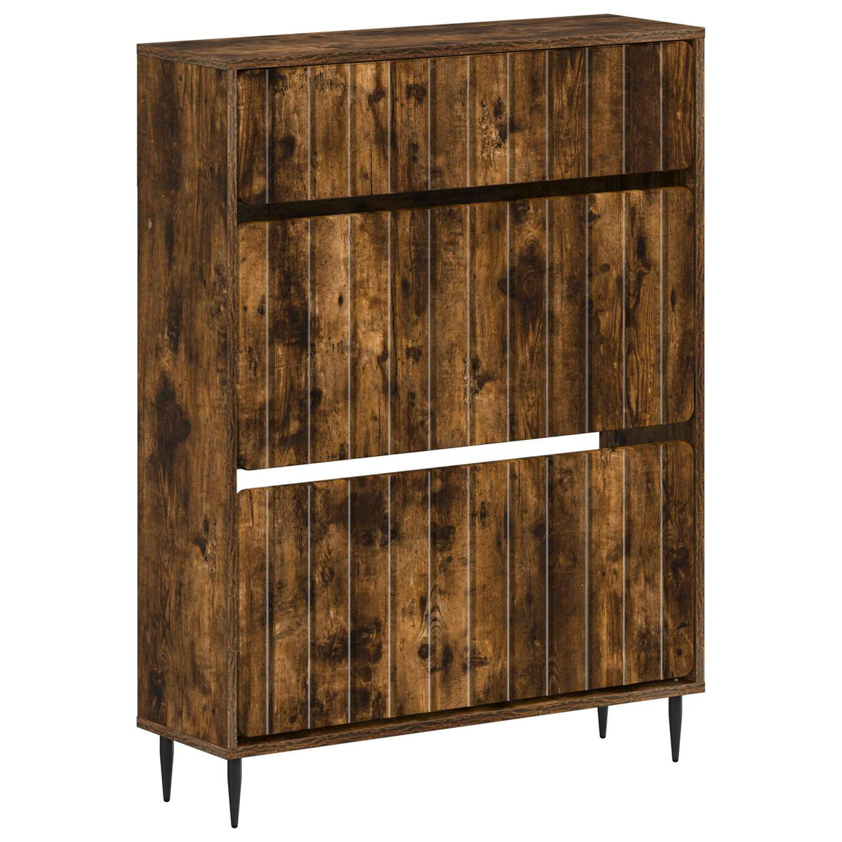 Sko skab ZWOLLE 78 x 24 x 103 cm Konstrueret træ Røget eg