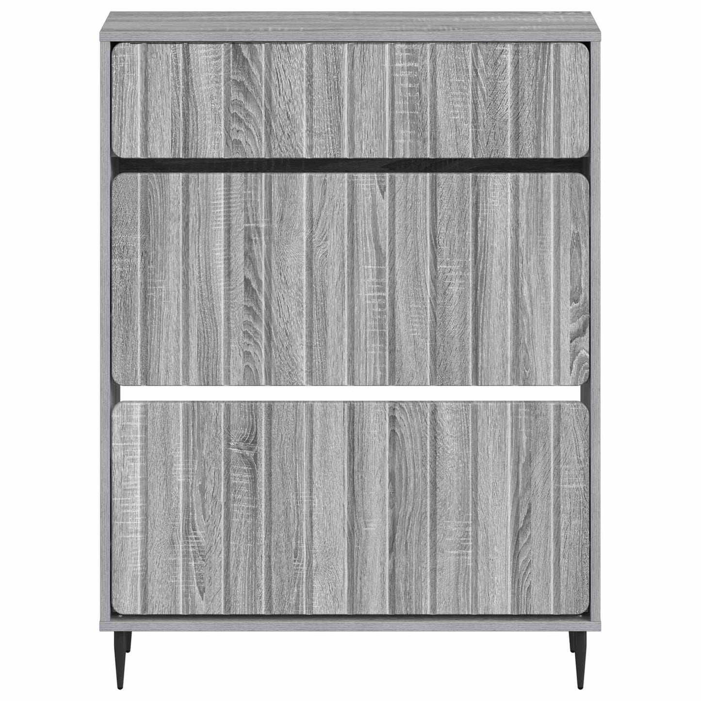 Sko skab ZWOLLE 78 x 24 x 103 cm Konstrueret træ Grå Sonoma
