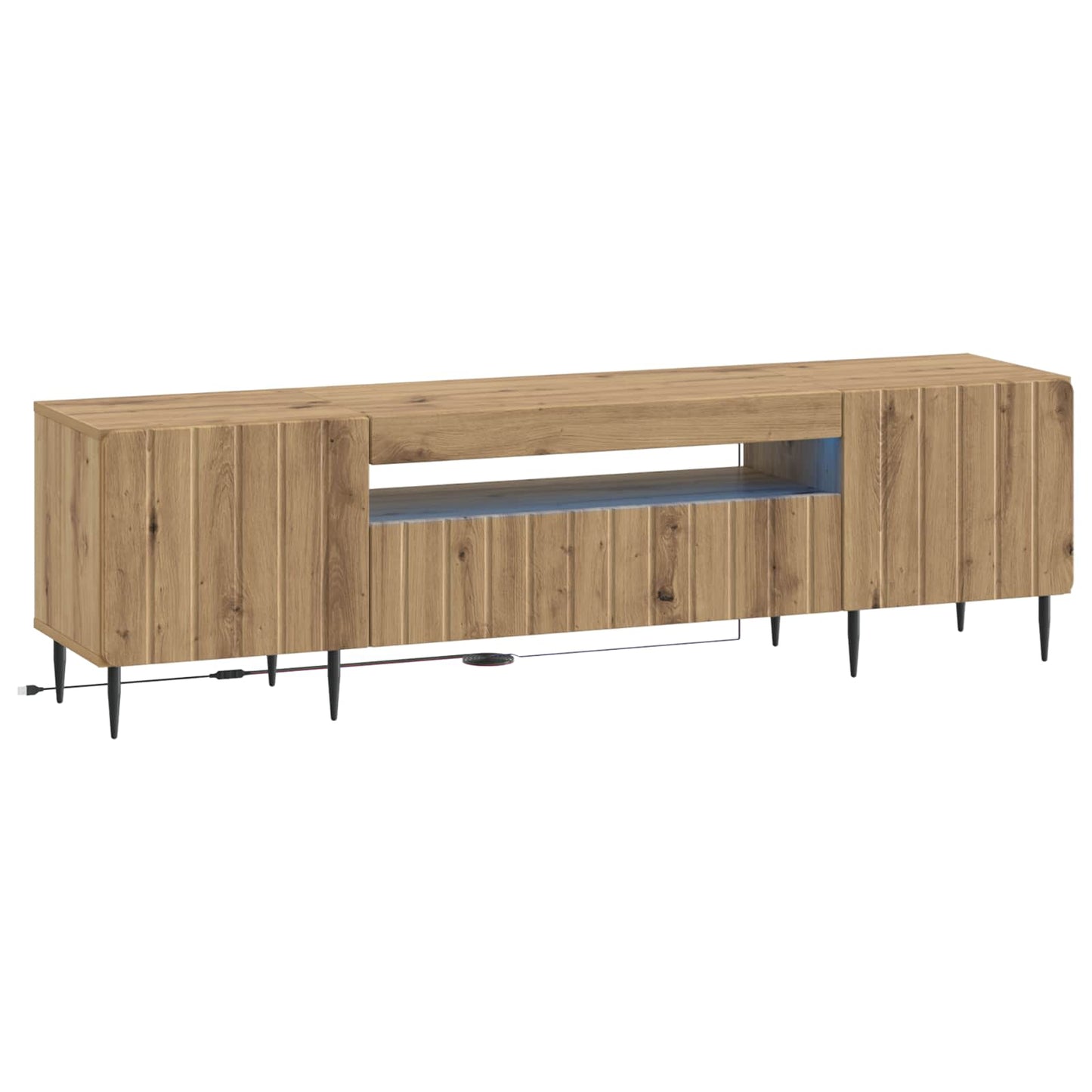 LED TV-skab Artisan-eg Konstrueret træ
