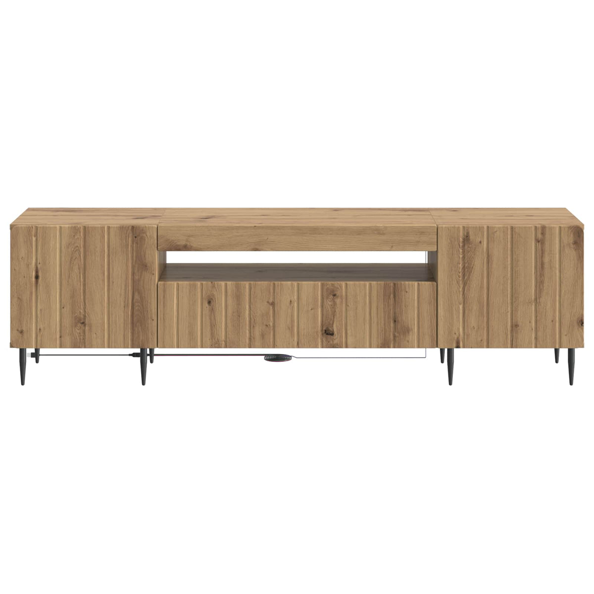 LED TV-skab Artisan-eg Konstrueret træ