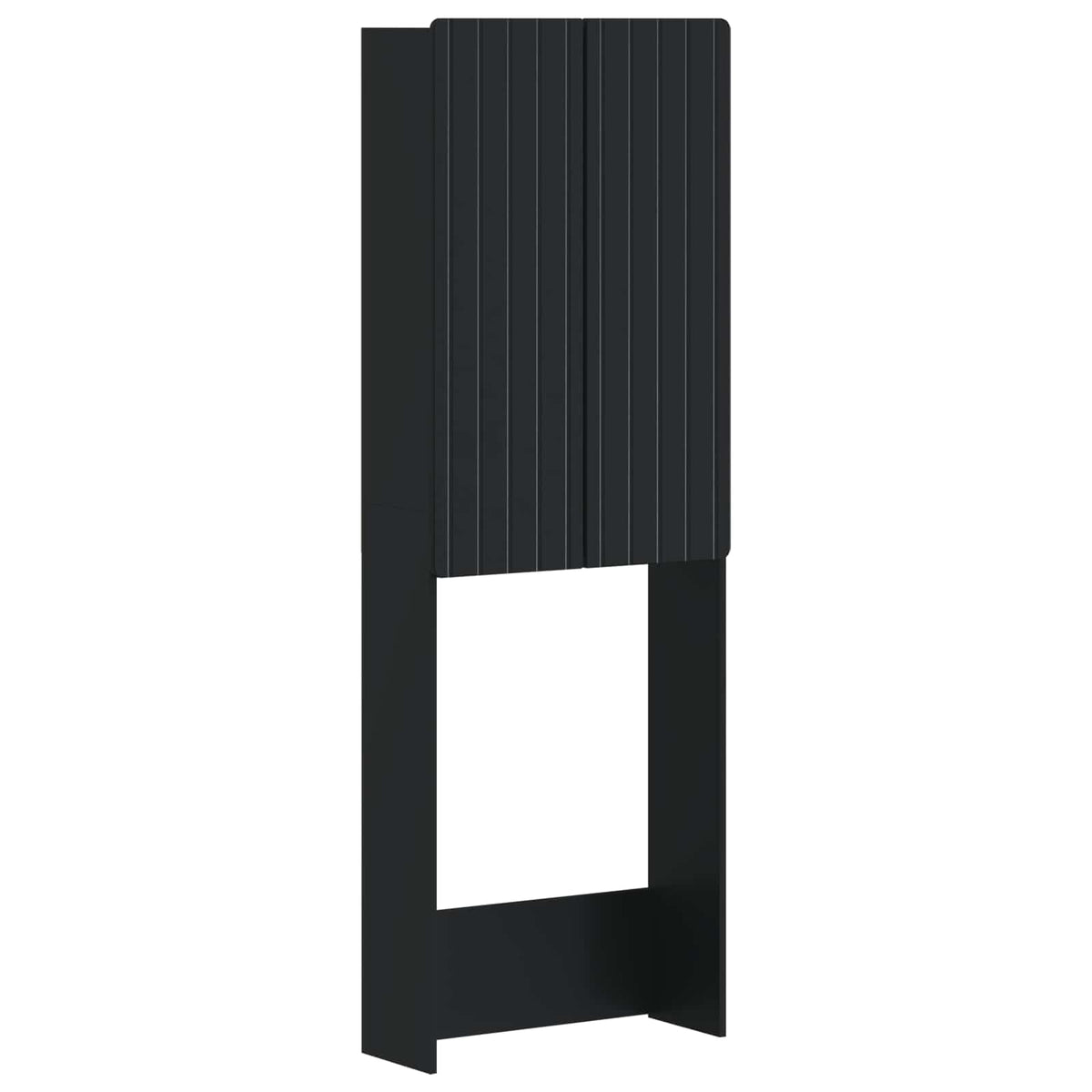 Toilet Skab ZWOLLE Sort 66 x 25,5 x 190 cm Konstrueret træ