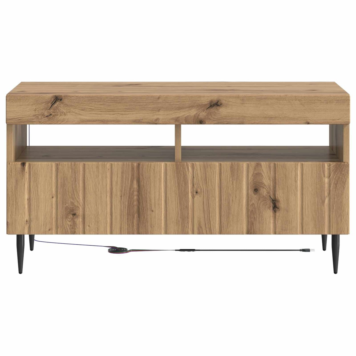 LED TV-skab Artisan-eg Konstrueret træ