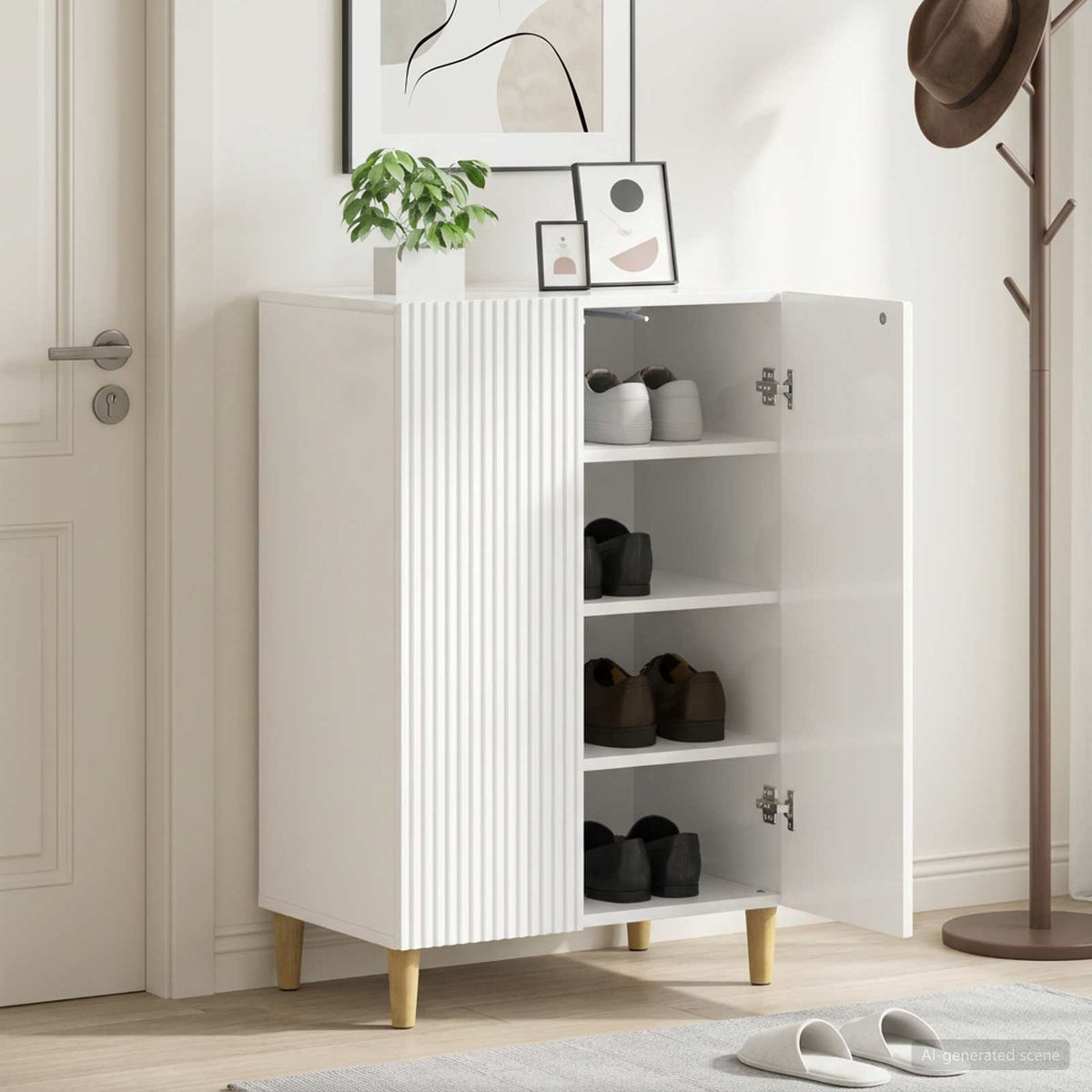 Sko skab ARNHEM 59,5 x 39,5 x 90 cm Konstrueret træ