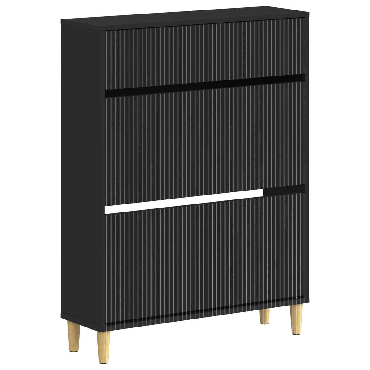 Sko skab ARNHEM 78 x 24 x 103 cm Konstrueret træ Sort