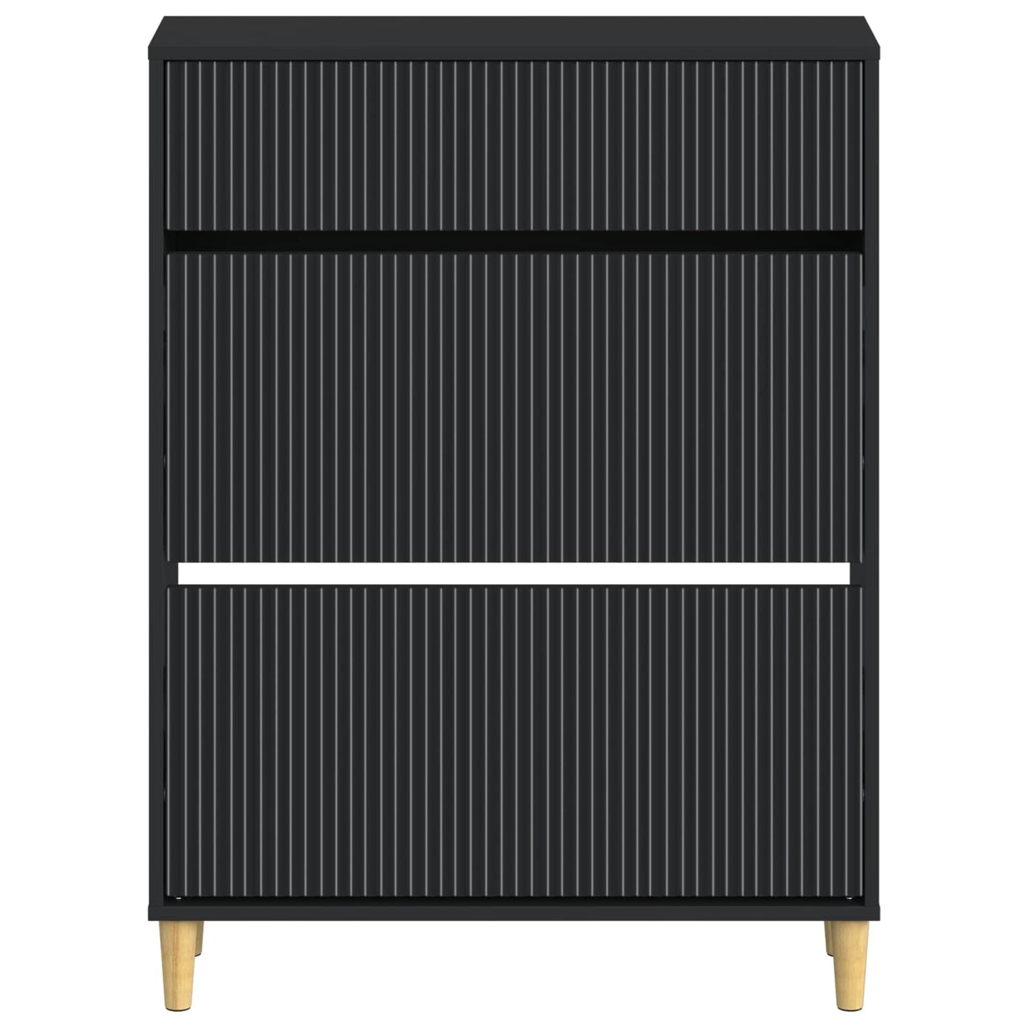 Sko skab ARNHEM 78 x 24 x 103 cm Konstrueret træ Sort