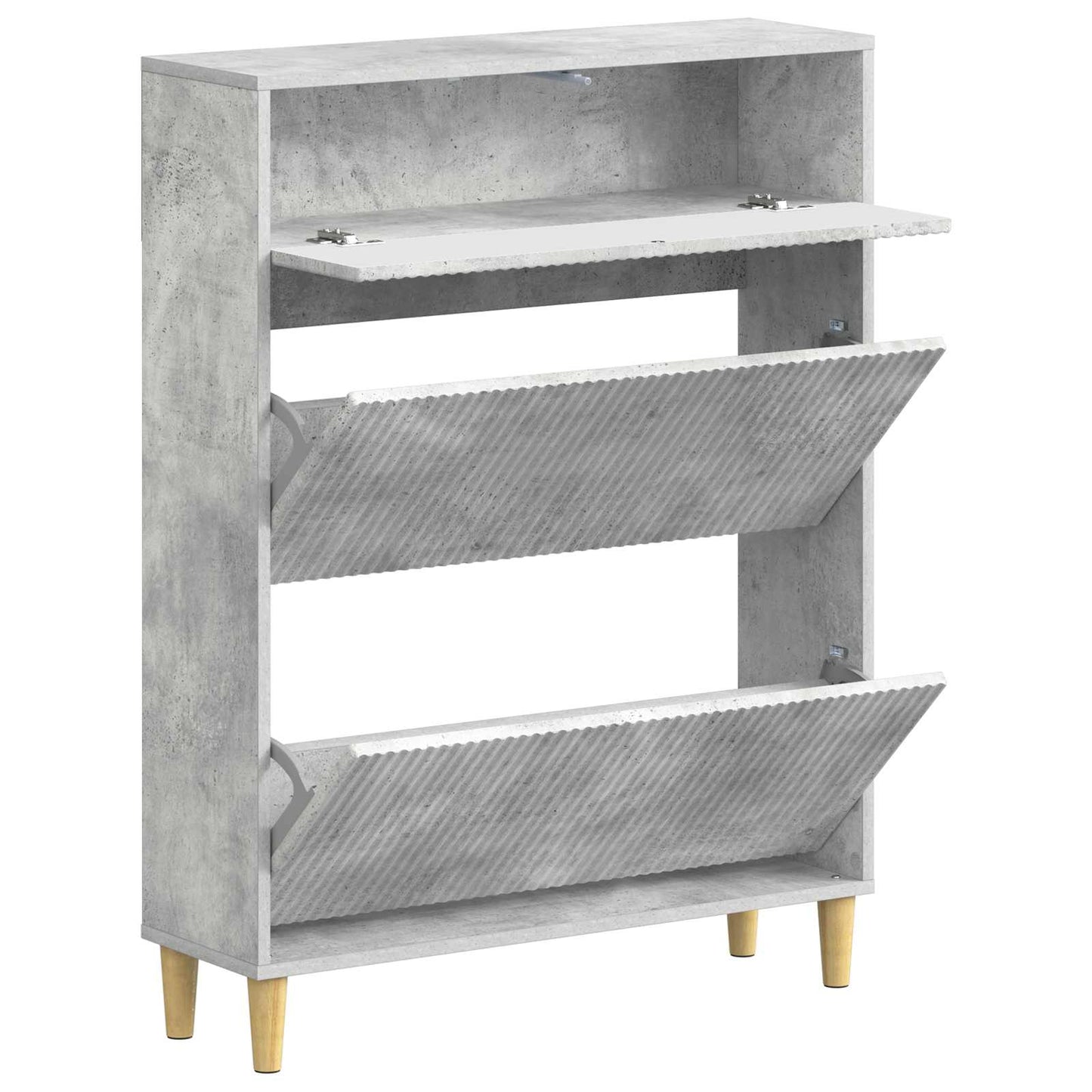 Sko skab ARNHEM 78 x 24 x 103 cm Konstrueret træ Betongrå