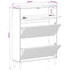 Sko skab ARNHEM 78 x 24 x 103 cm Konstrueret træ Røget eg