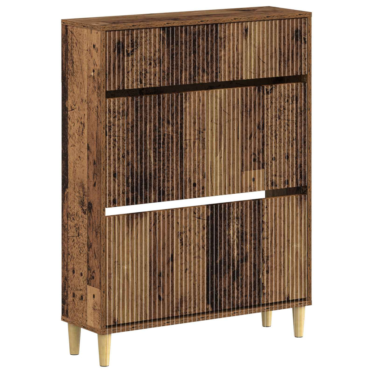 Sko skab ARNHEM 78 x 24 x 103 cm Konstrueret træ Gammelt træ