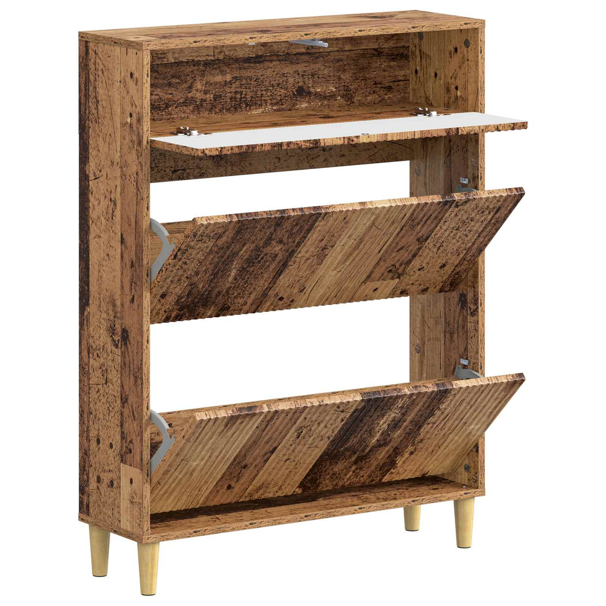 Sko skab ARNHEM 78 x 24 x 103 cm Konstrueret træ Gammelt træ