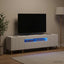 LED TV-skab Hvid Konstrueret træ
