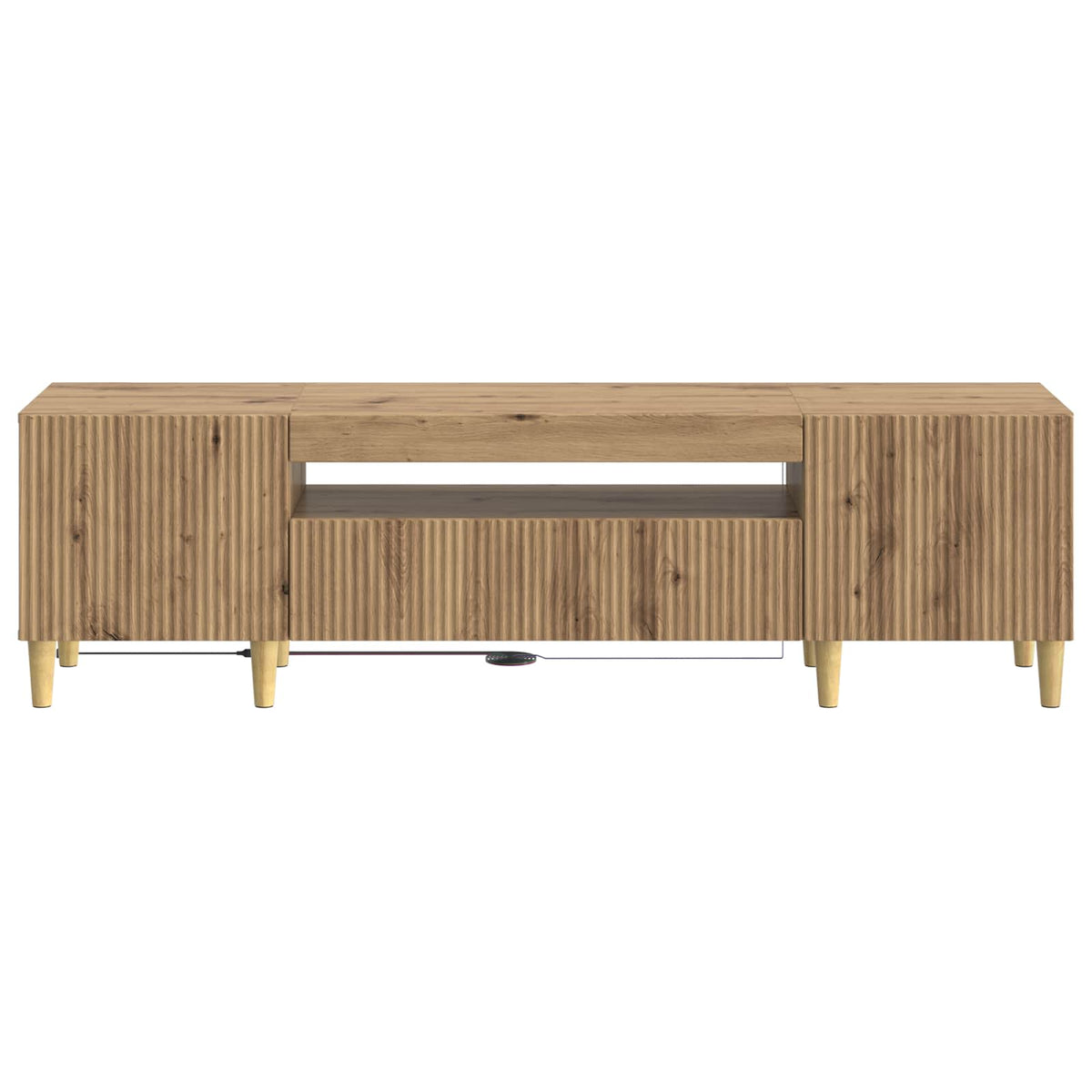 LED TV-skab Artisan-eg Konstrueret træ