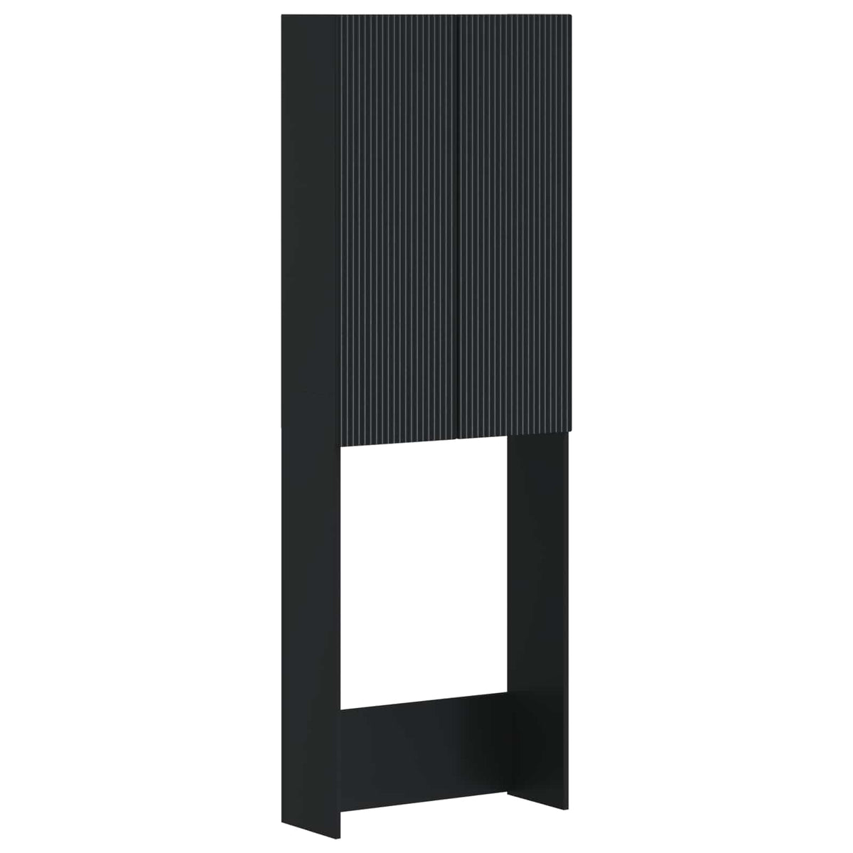Toilet Skab ARNHEM Sort 66 x 25,5 x 190 cm Konstrueret træ