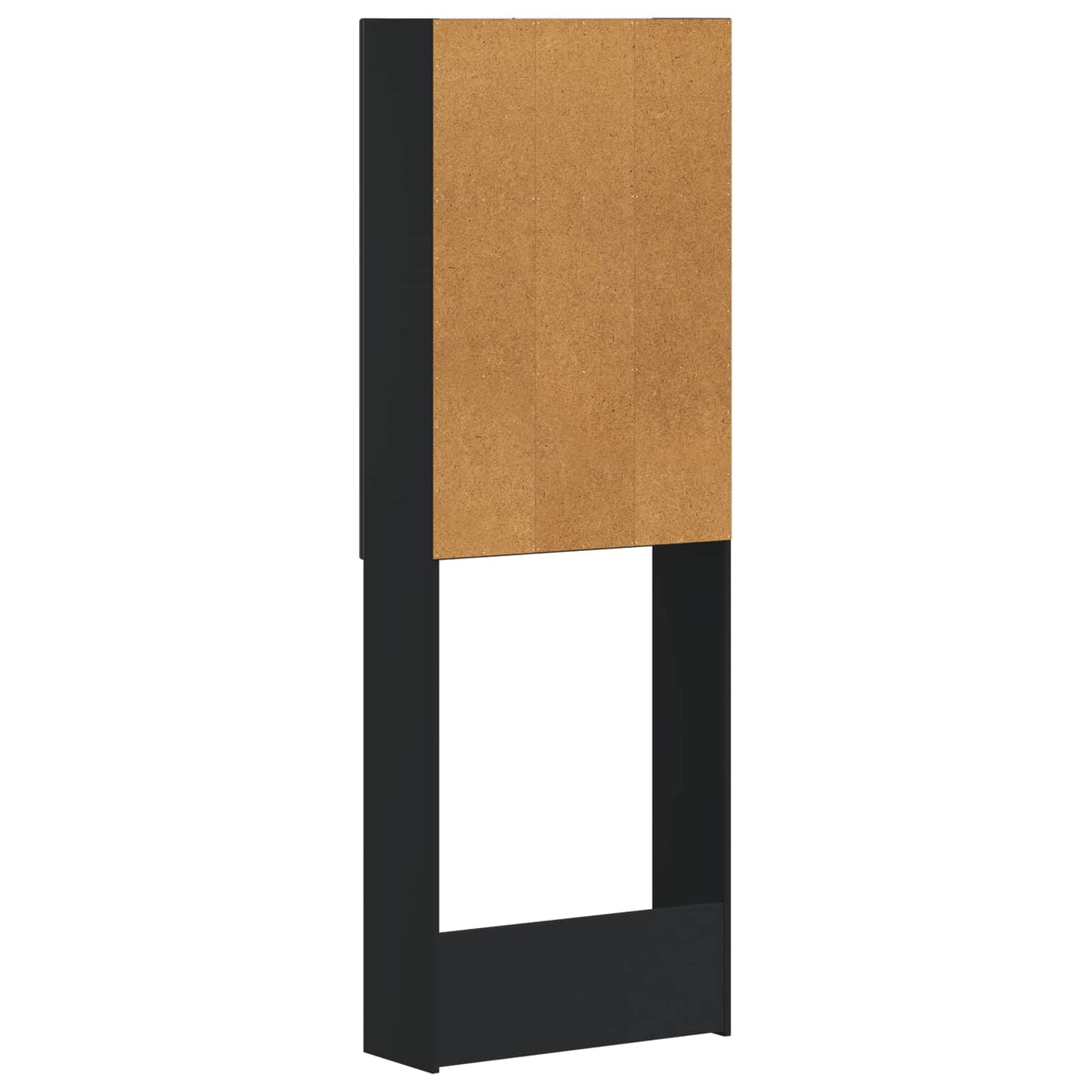 Toilet Skab ARNHEM Sort 66 x 25,5 x 190 cm Konstrueret træ