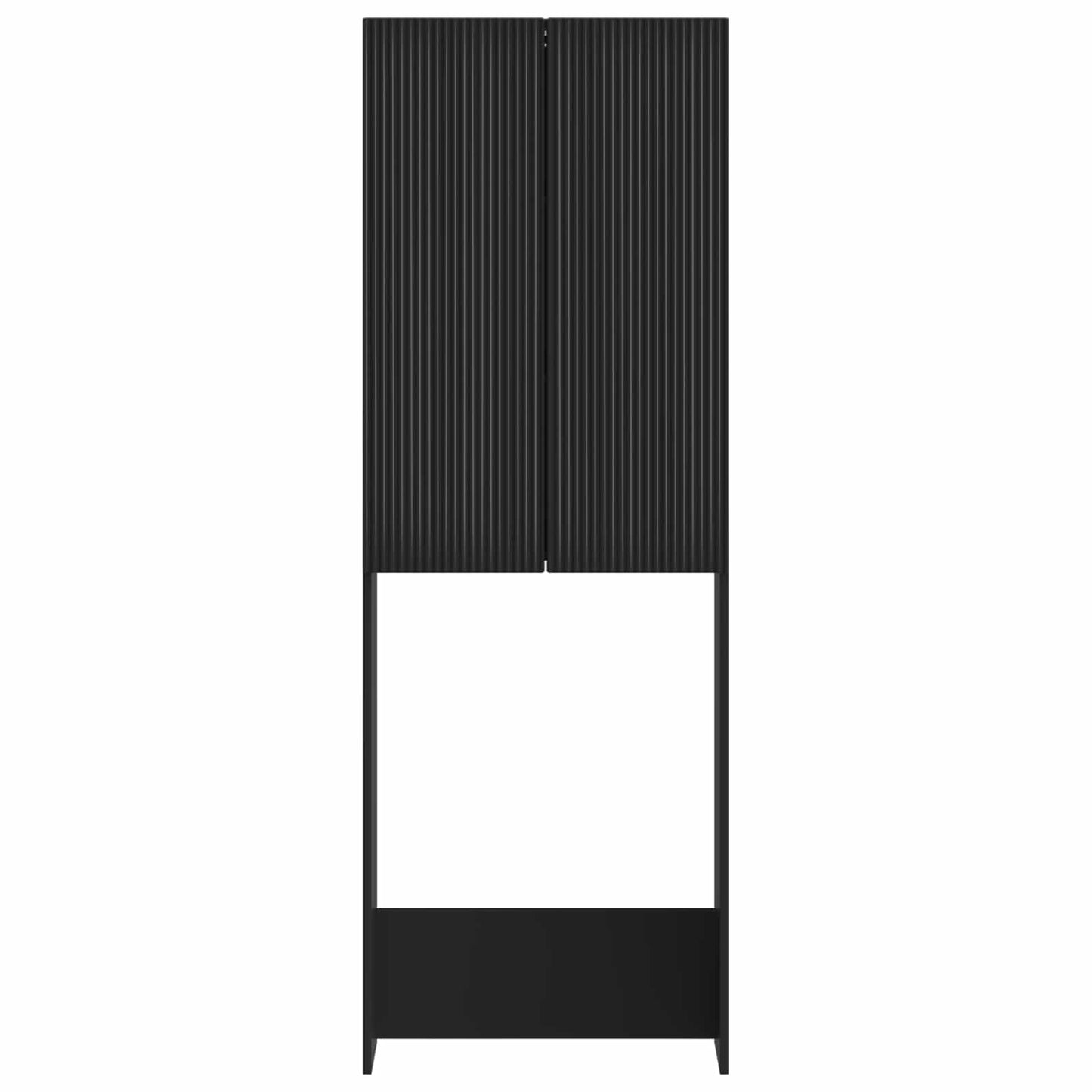 Toilet Skab ARNHEM Sort 66 x 25,5 x 190 cm Konstrueret træ
