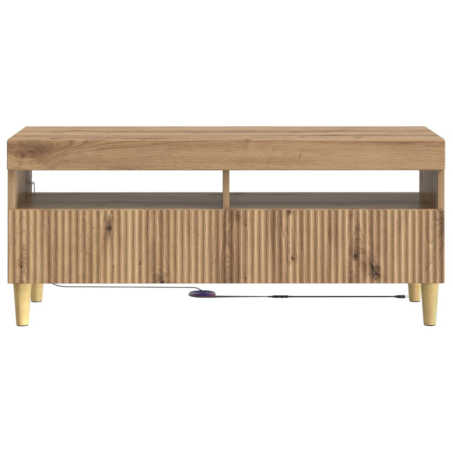 LED TV-skab Artisan-eg Konstrueret træ