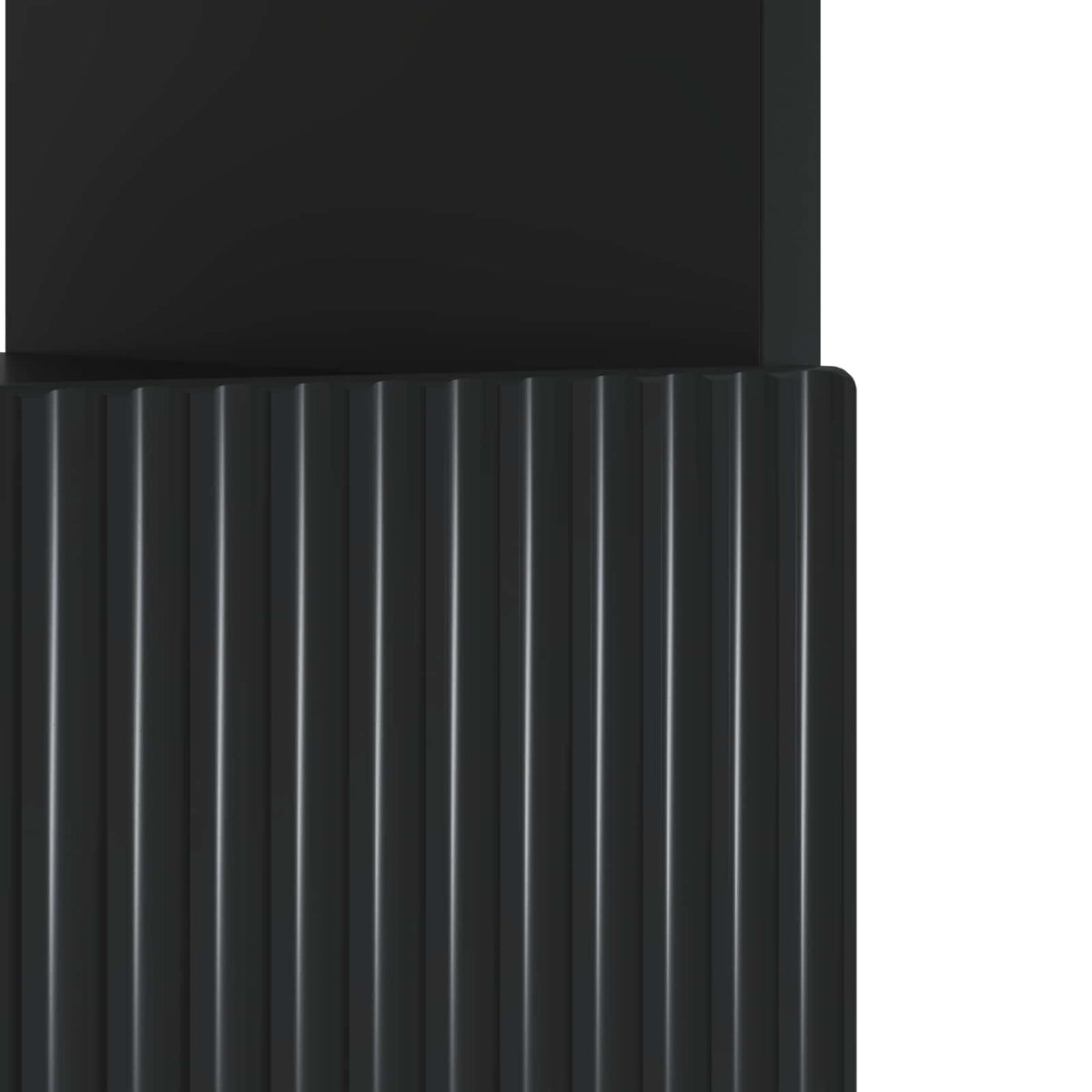LED TV-skab Sort Konstrueret træ