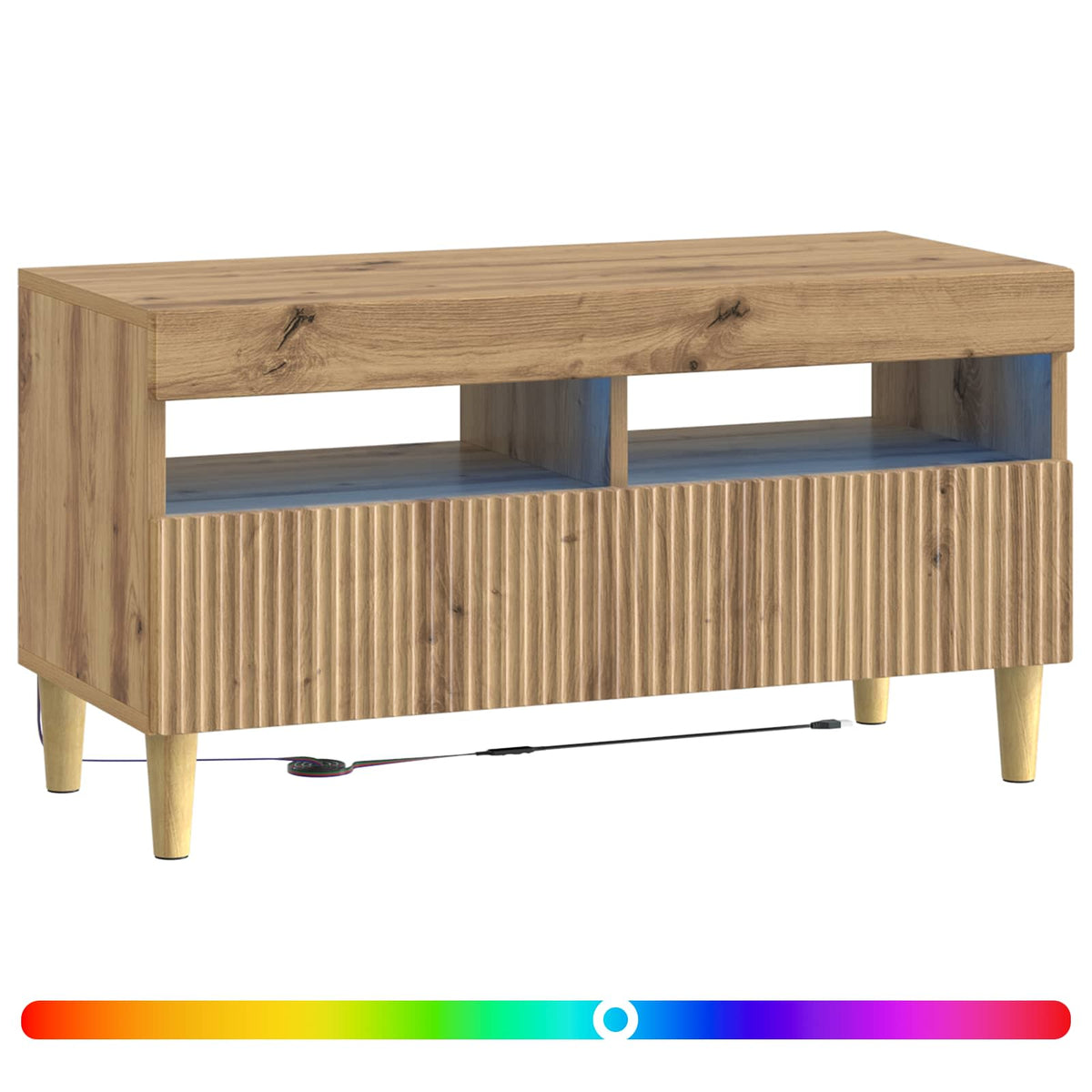 LED TV-skab Artisan-eg Konstrueret træ