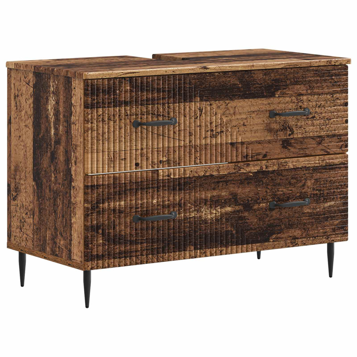 Badeværelsesskabsunder HAARLEM Gammelt træ 82 x 41 x 58,5 cm