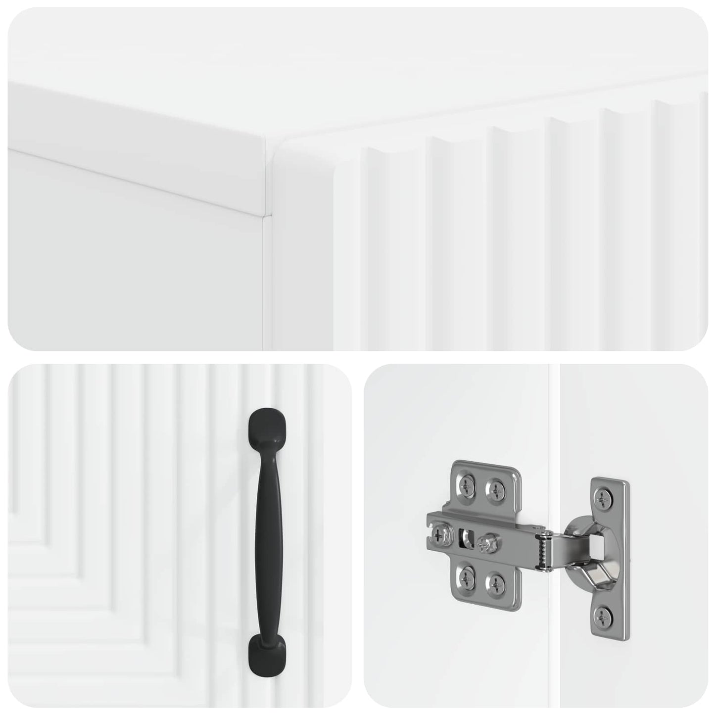 Sko skab HAARLEM 59,5 x 39,5 x 89,5 cm Konstrueret træ Hvid