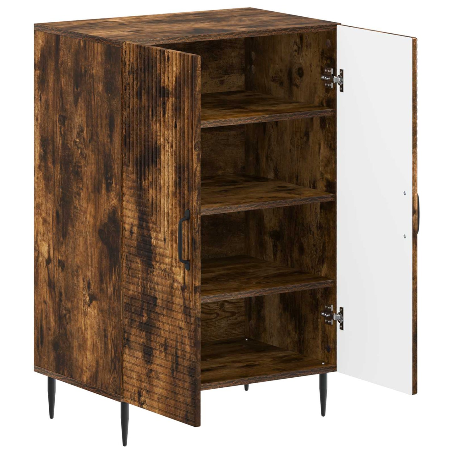 Sko skab HAARLEM 59,5 x 39,5 x 89,5 cm Konstrueret træ Røget eg