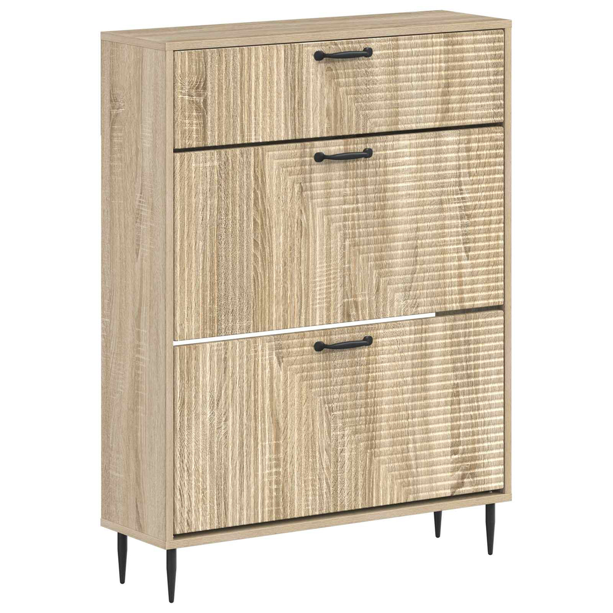 Sko skab HAARLEM 78 x 24 x 103 cm Konstrueret træ Sonoma-eg