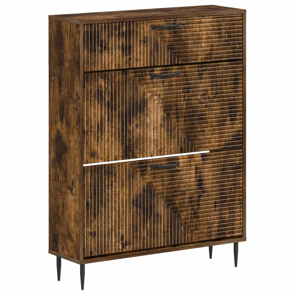 Sko skab HAARLEM 78 x 24 x 103 cm Konstrueret træ Røget eg