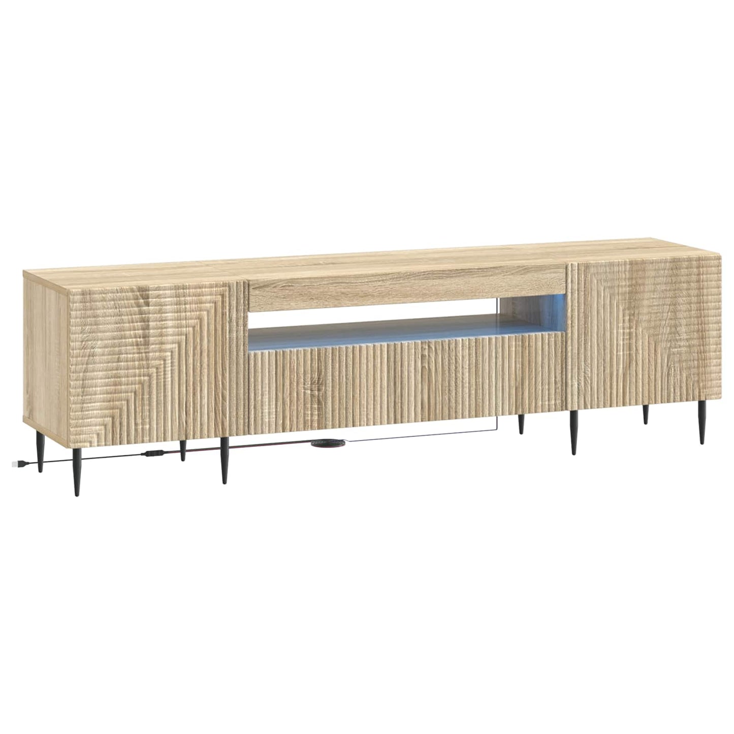 LED TV-skab Sonoma-eg Konstrueret træ