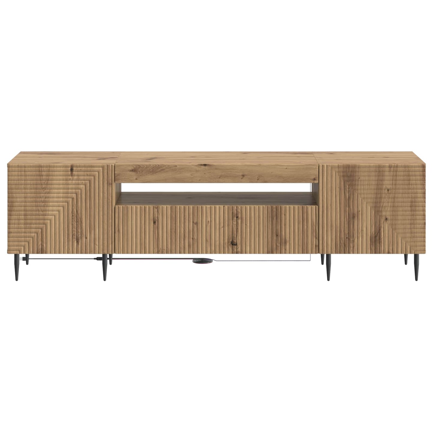 LED TV-skab Artisan-eg Konstrueret træ
