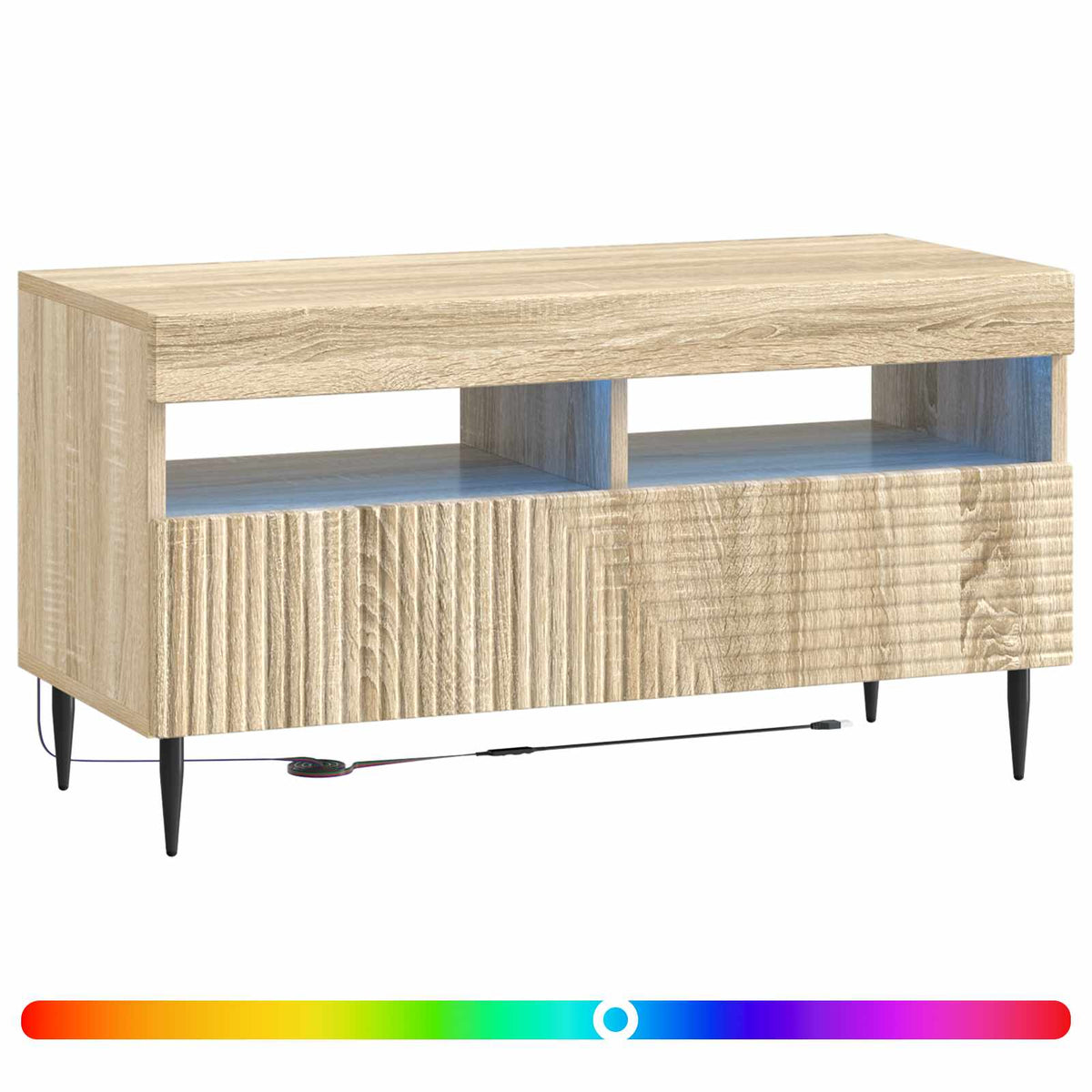LED TV-skab Sonoma-eg Konstrueret træ