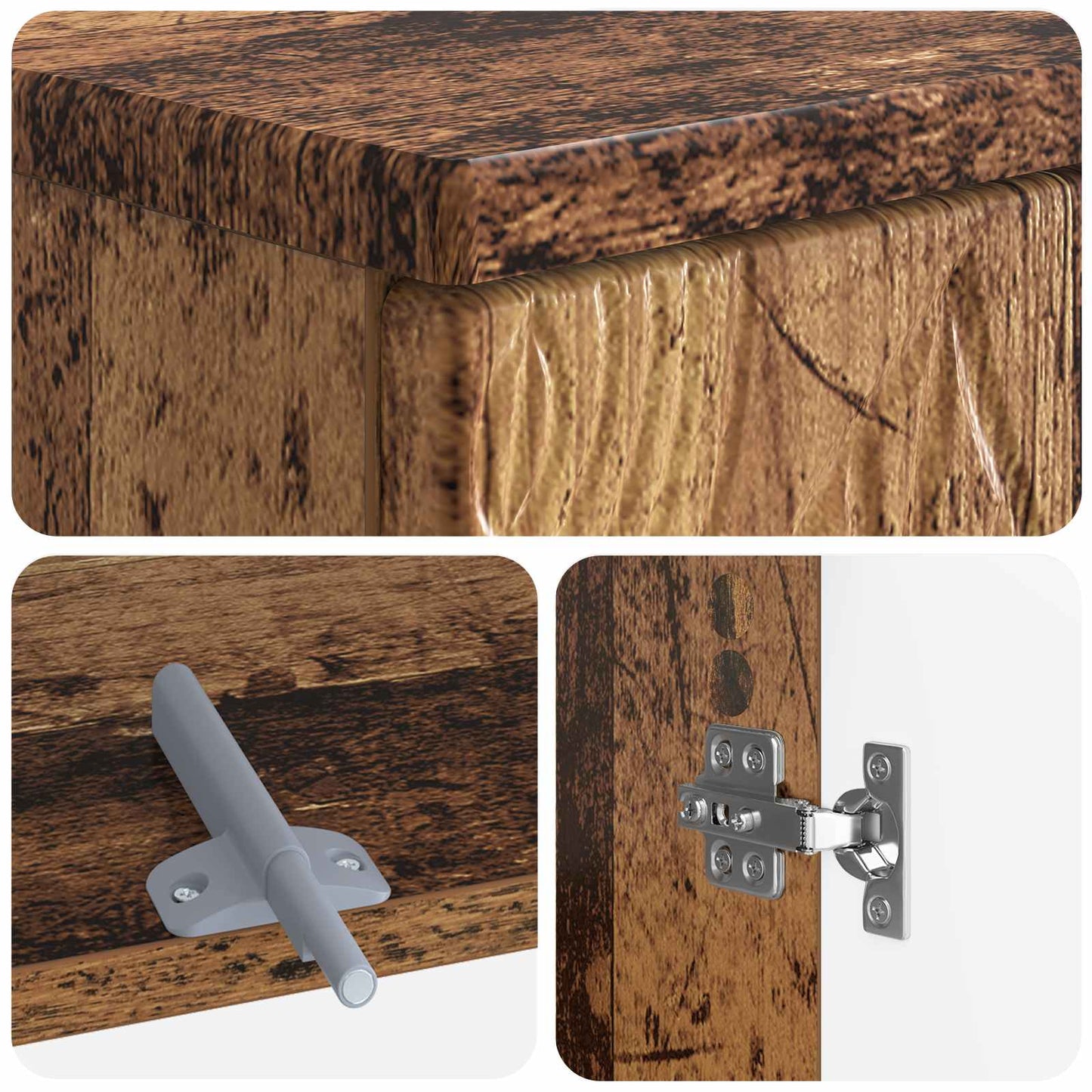 Badeværelsesskabsunder DELFT Gammelt træ 59,5 x 31,5 x 59 cm