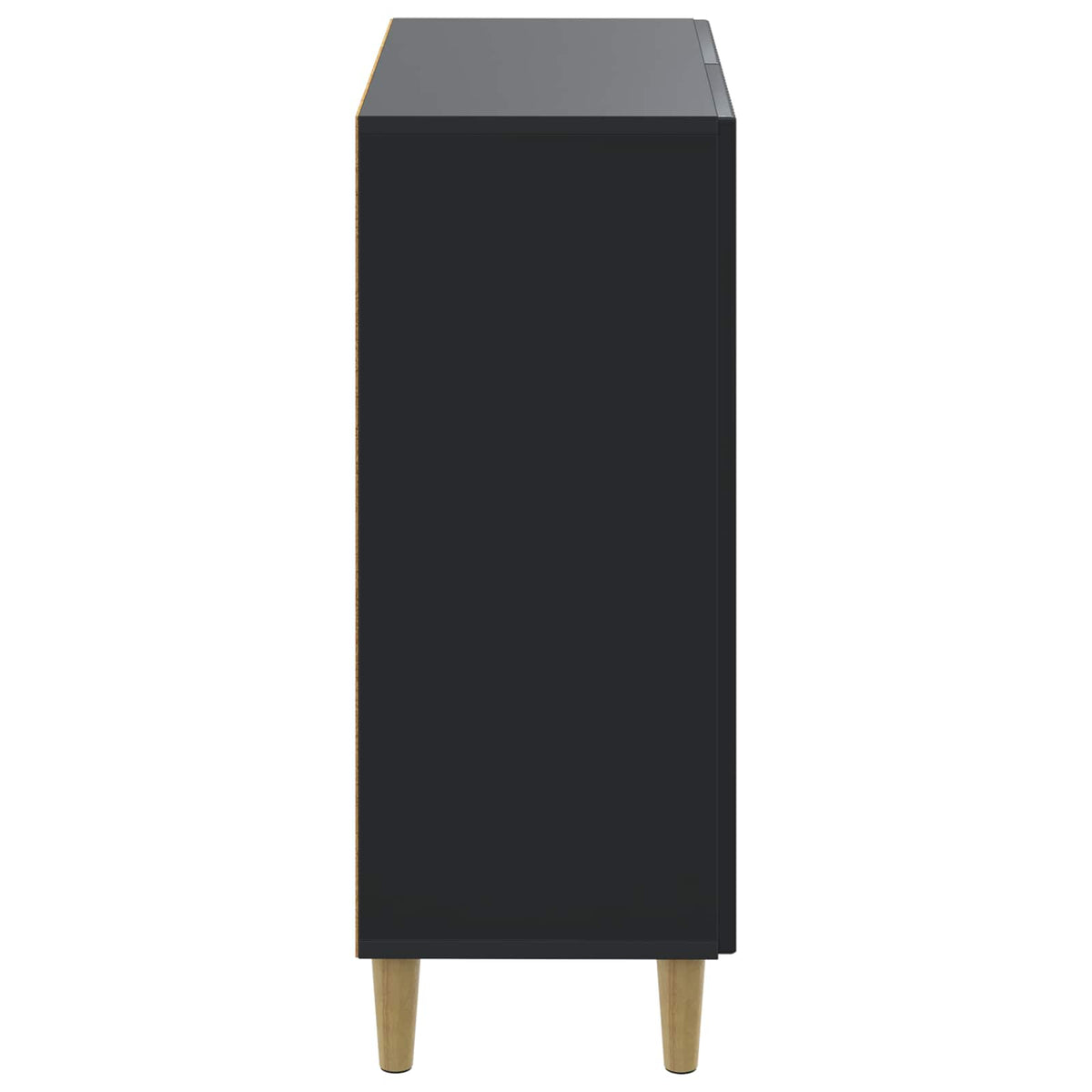 Sko skab DELFT 59,5 x 39,5 x 90 cm Konstrueret træ Sort