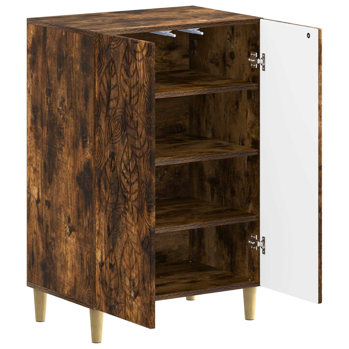 Sko skab DELFT 59,5 x 39,5 x 90 cm Konstrueret træ Røget eg