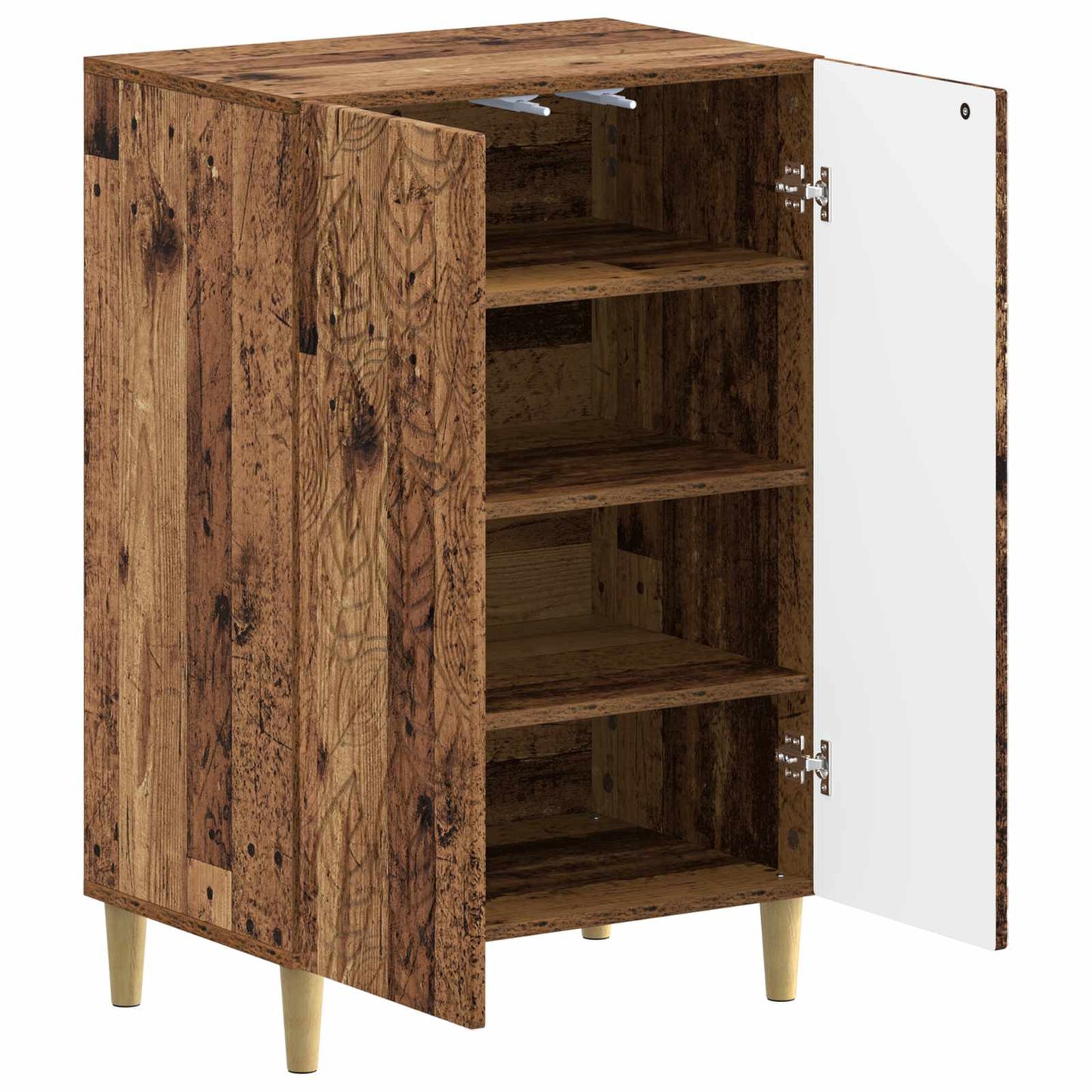 Sko skab DELFT 59,5 x 39,5 x 90 cm Konstrueret træ Gammelt træ