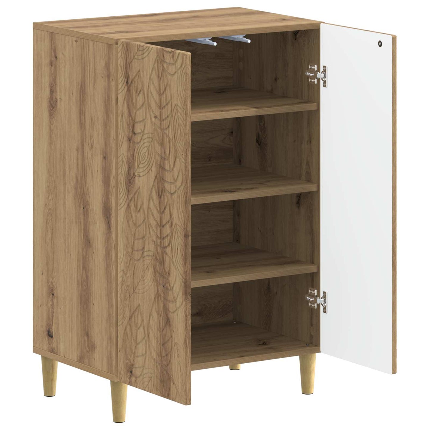 Sko skab DELFT 59,5 x 39,5 x 90 cm Konstrueret træ Artisan-eg