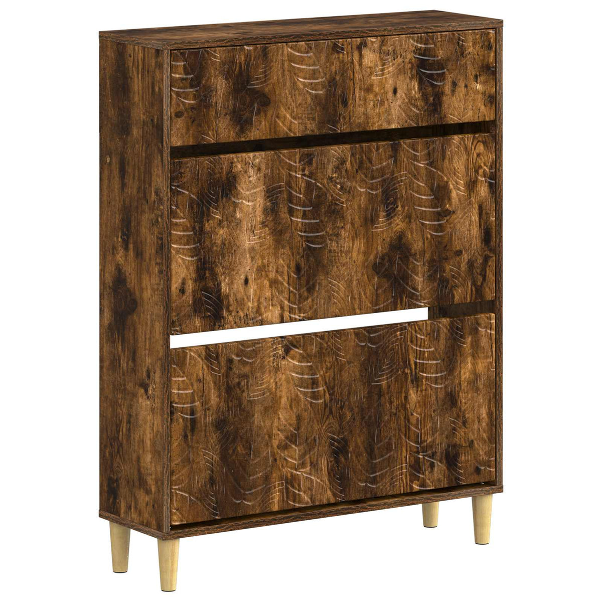 Sko skab DELFT 78 x 24 x 103 cm Konstrueret træ Røget eg