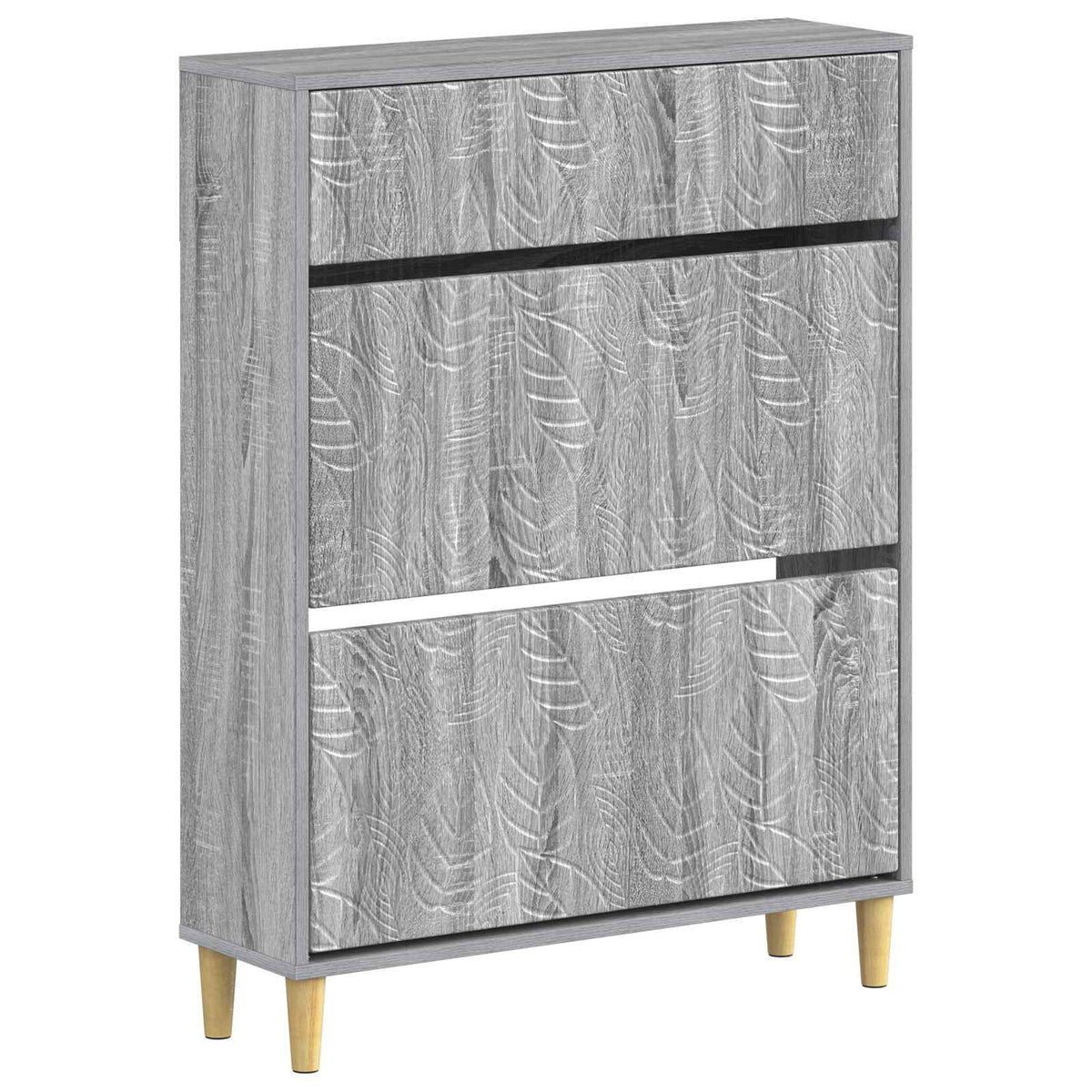 Sko skab DELFT 78 x 24 x 103 cm Konstrueret træ Grå Sonoma
