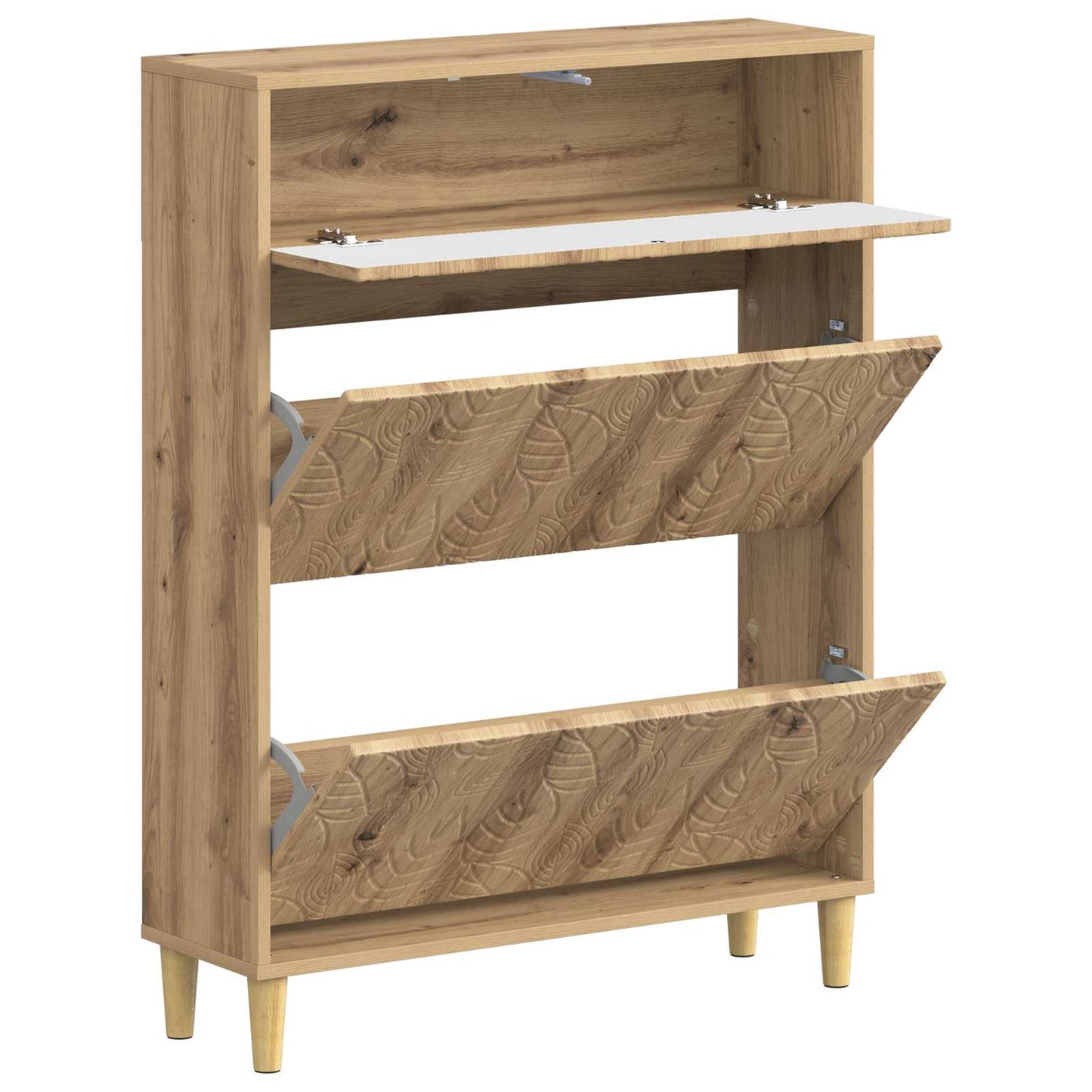 Sko skab DELFT 78 x 24 x 103 cm Konstrueret træ Artisan-eg