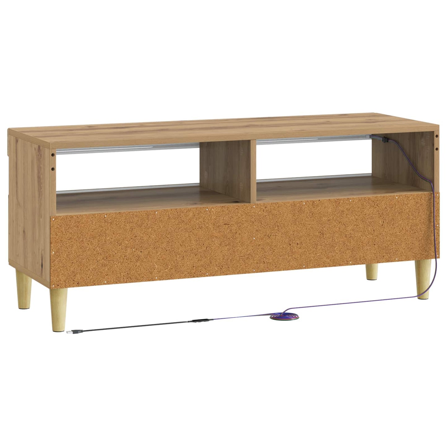 LED TV-skab Artisan-eg Konstrueret træ