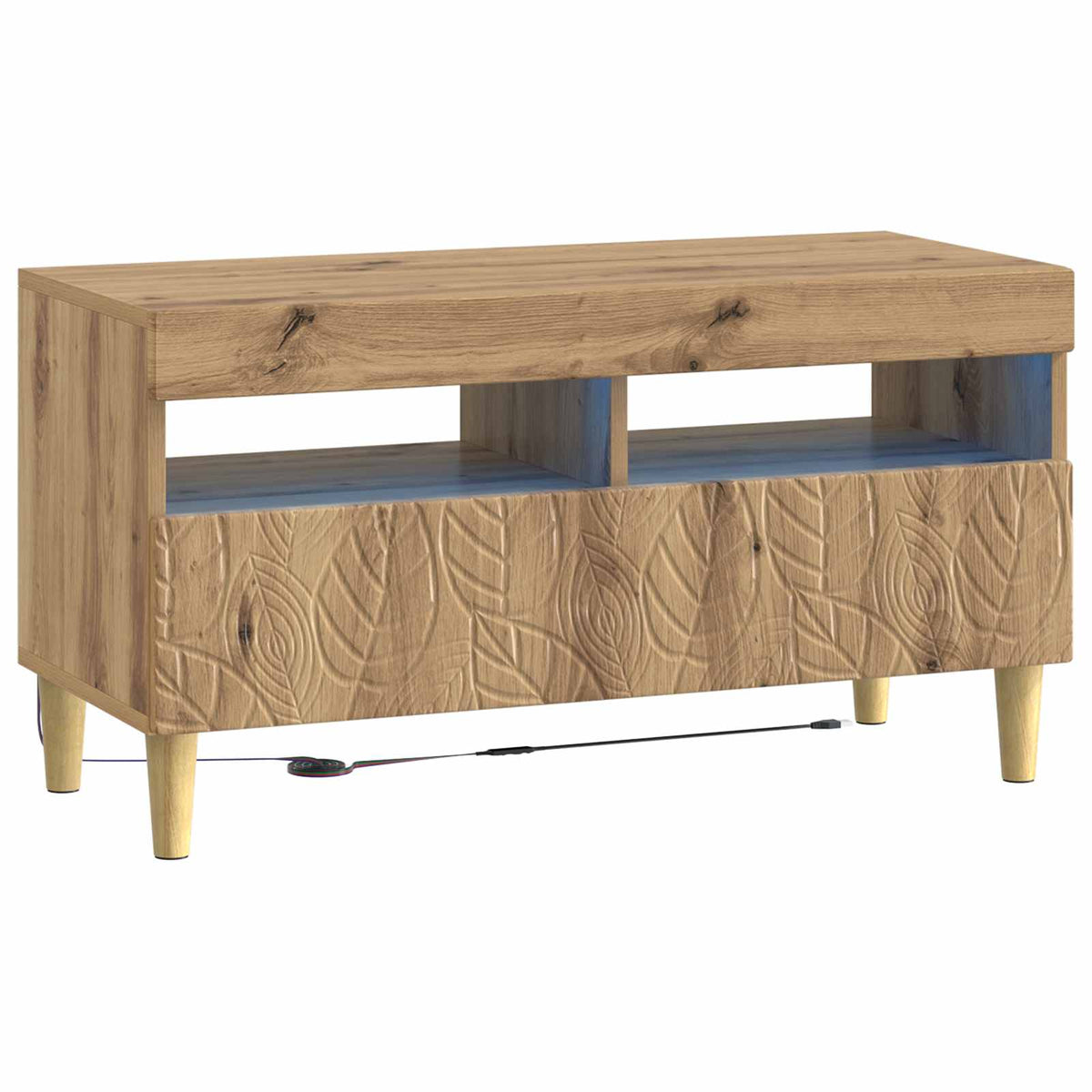 LED TV-skab Artisan-eg Konstrueret træ