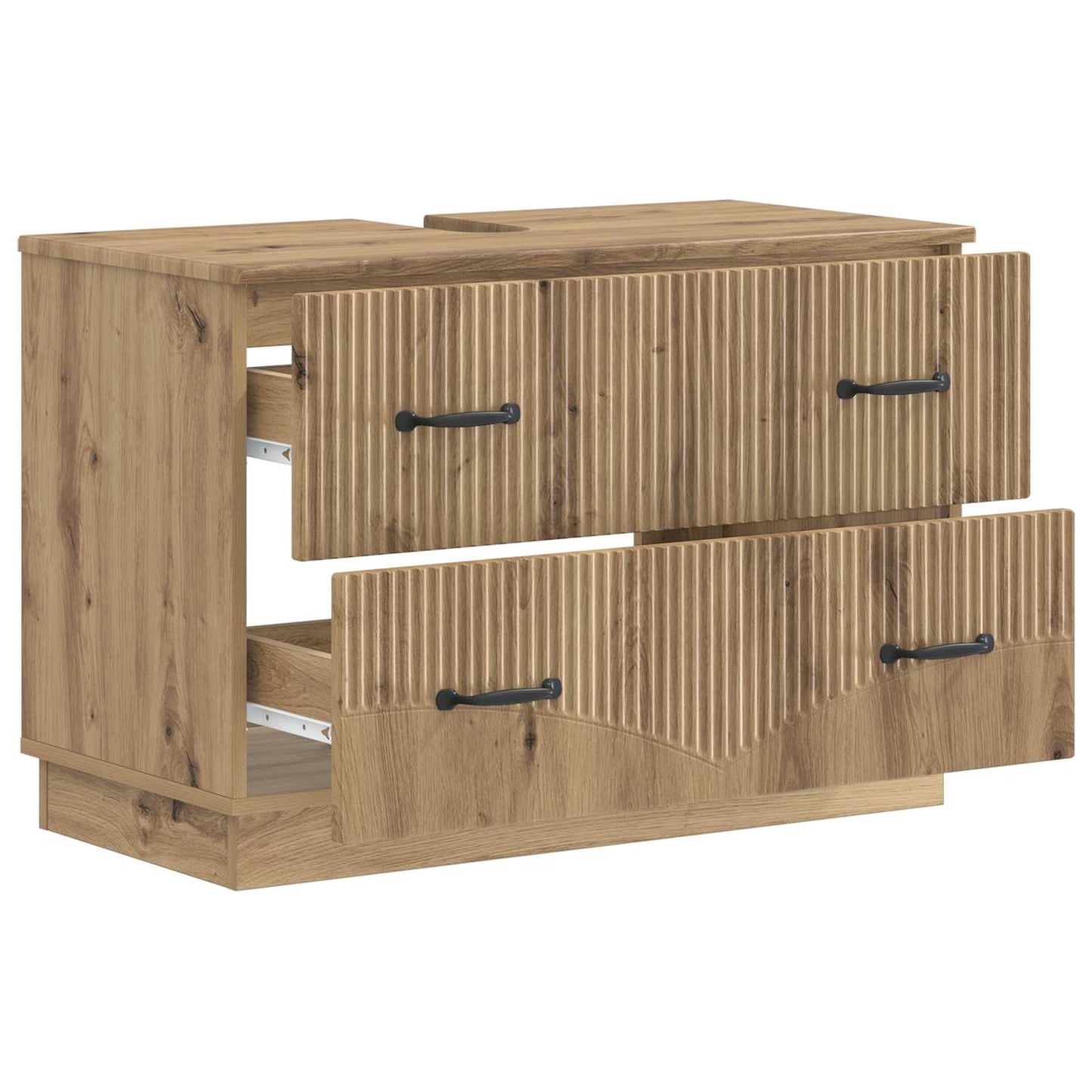 Badeværelsesskabsunder HOORN Artisan-eg 82 x 41 x 56 cm