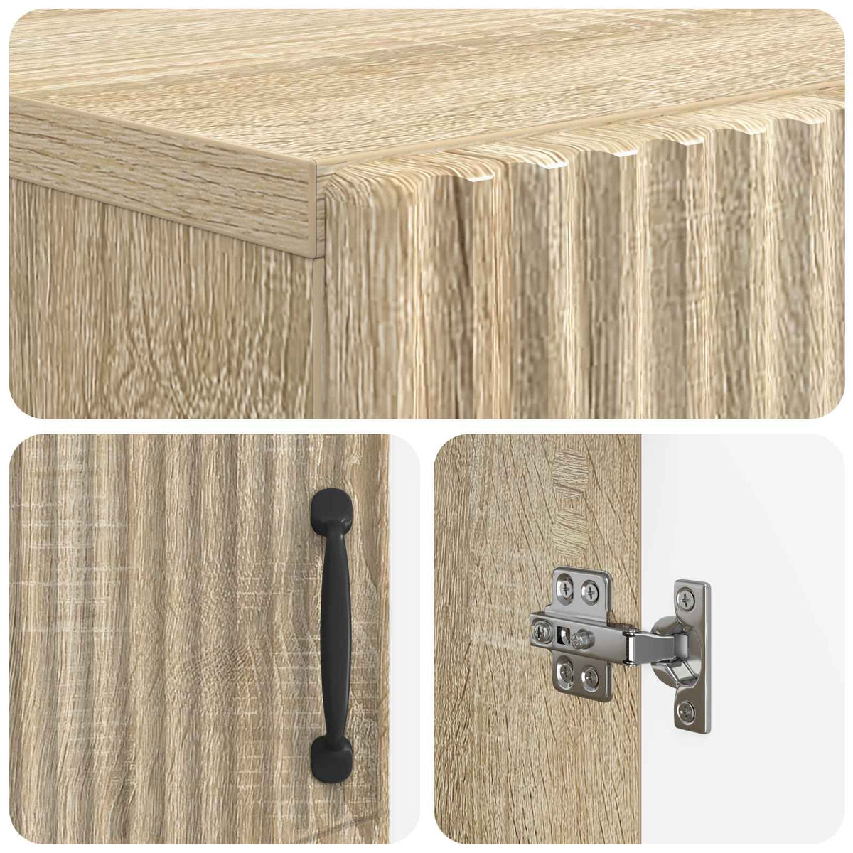 Sko skab HOORN 59,5 x 39,5 x 87 cm Konstrueret træ Sonoma-eg