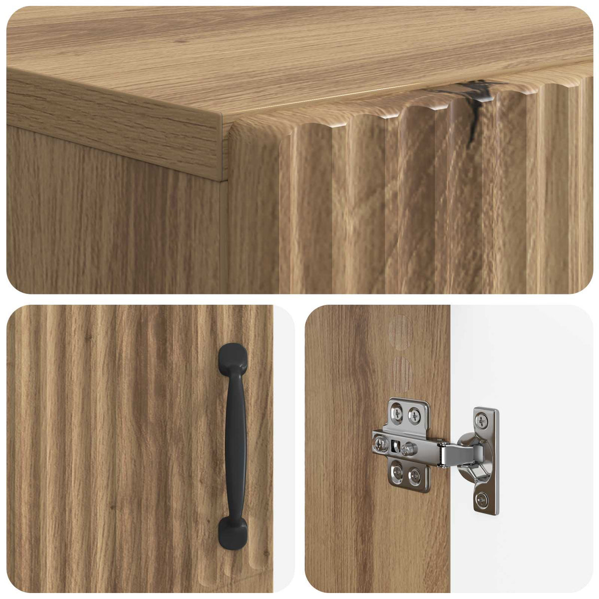 Sko skab HOORN 59,5 x 39,5 x 87 cm Konstrueret træ Artisan-eg