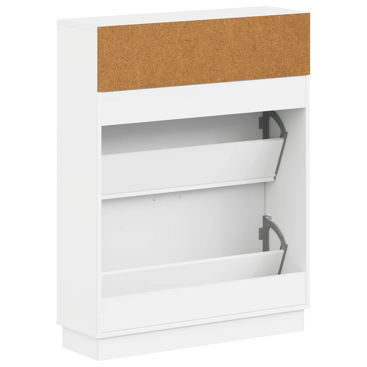 Sko skab HOORN 78 x 24 x 100 cm Konstrueret træ Hvid