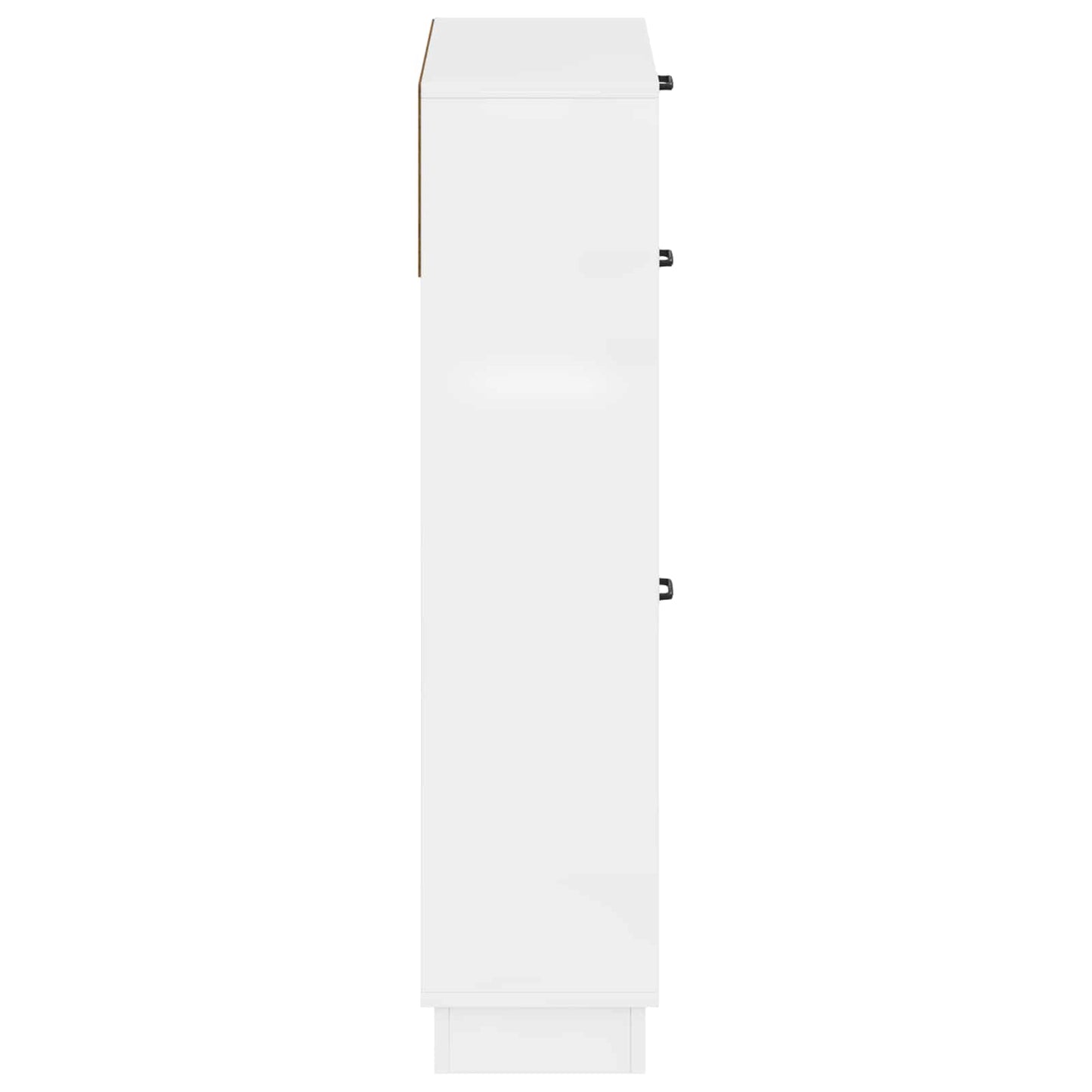 Sko skab HOORN 78 x 24 x 100 cm Konstrueret træ Hvid højglans
