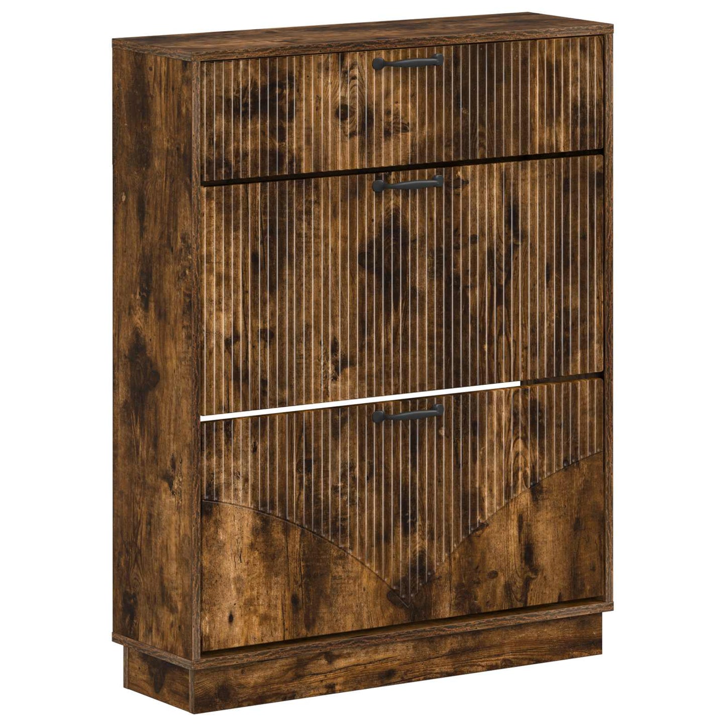 Sko skab HOORN 78 x 24 x 100 cm Konstrueret træ Røget eg