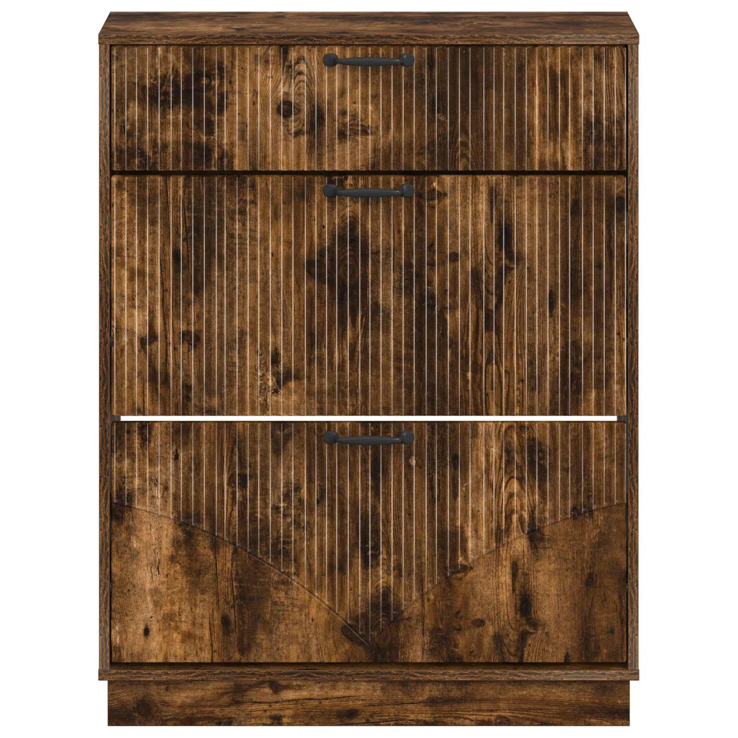 Sko skab HOORN 78 x 24 x 100 cm Konstrueret træ Røget eg