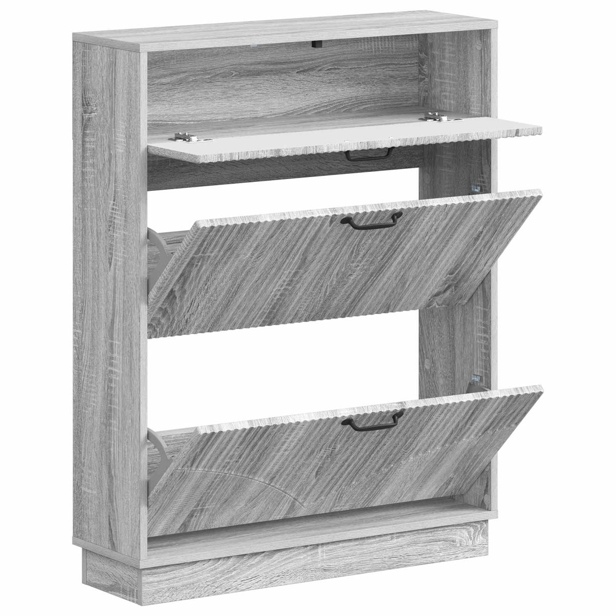Sko skab HOORN 78 x 24 x 100 cm Konstrueret træ Grå Sonoma