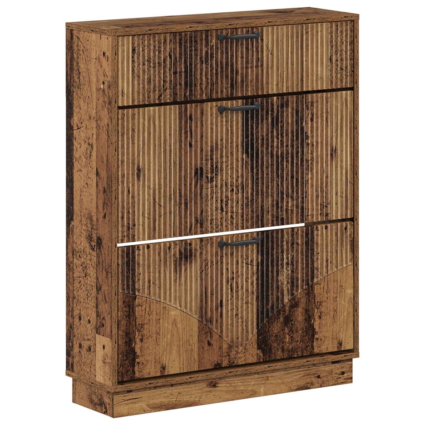 Sko skab HOORN 78 x 24 x 100 cm Konstrueret træ Gammelt træ