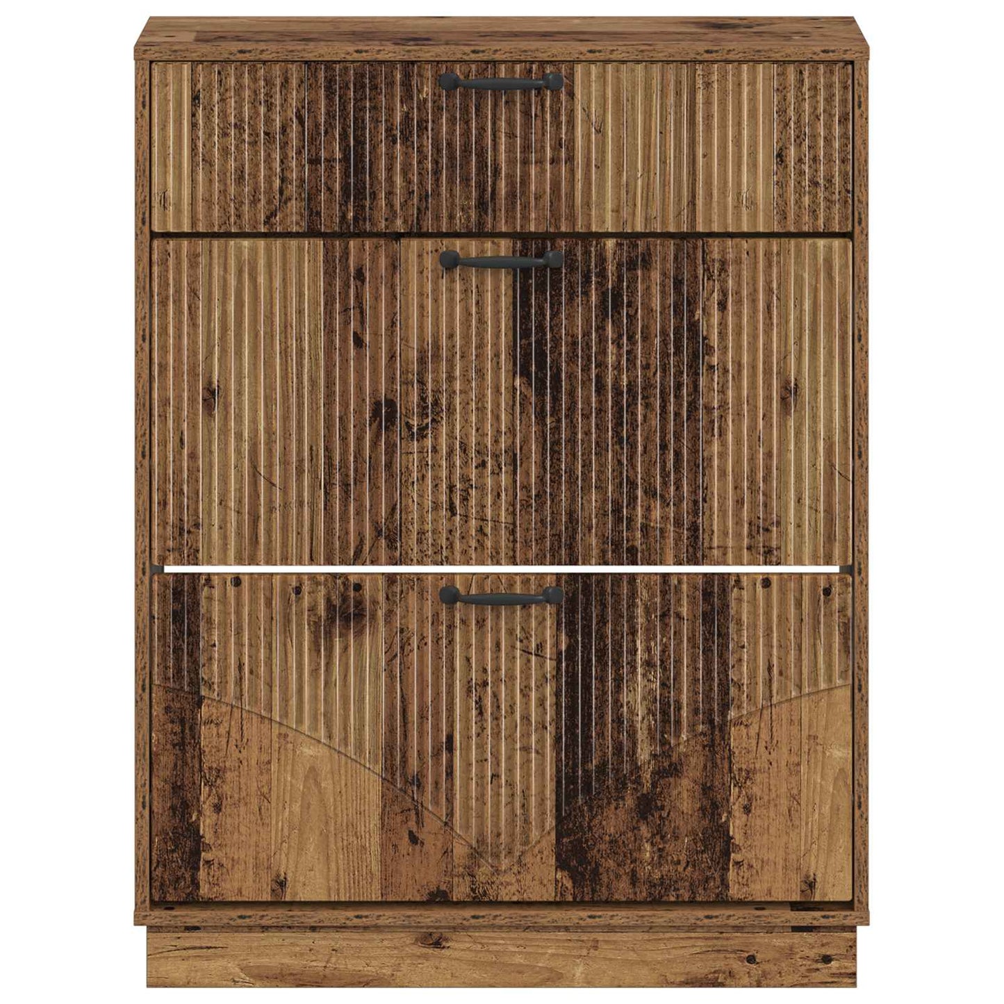 Sko skab HOORN 78 x 24 x 100 cm Konstrueret træ Gammelt træ